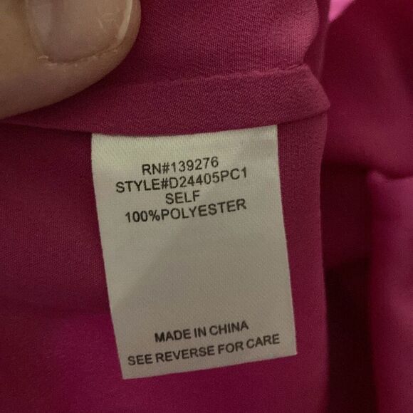 Daniel Rainn Pink Ballon Sleeve Blouse (J8) - Picture 11 of 12